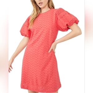 Free People Apricot Rose Mini Dress in Strawberry Spritz